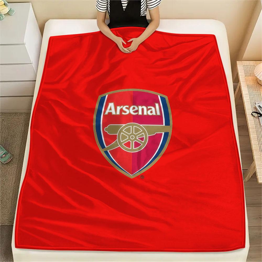 1PC Arsenal F Patterned Flannel Blanket Suitable For All Seasons for Home Decor Warmth and Comfort Gifts Holiday Present