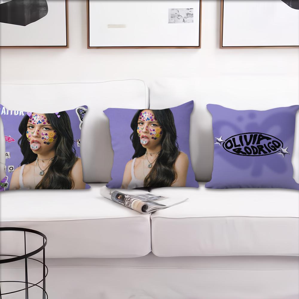 Singer O-Olivia R-Rodrigo Pillow Case Living Room Home Sofa Office Shop Cover Printing Comfort Decoration Nordic Simplicity