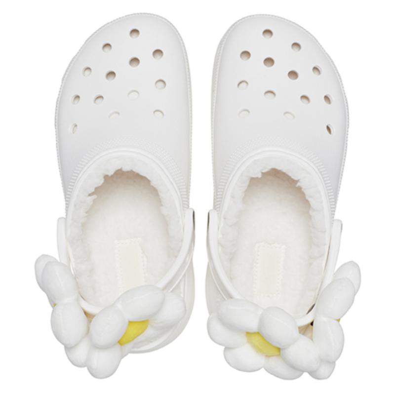 Crocs EVA Classic Cloud Warm Cotton Embellishment Hole Shoes Women's Color