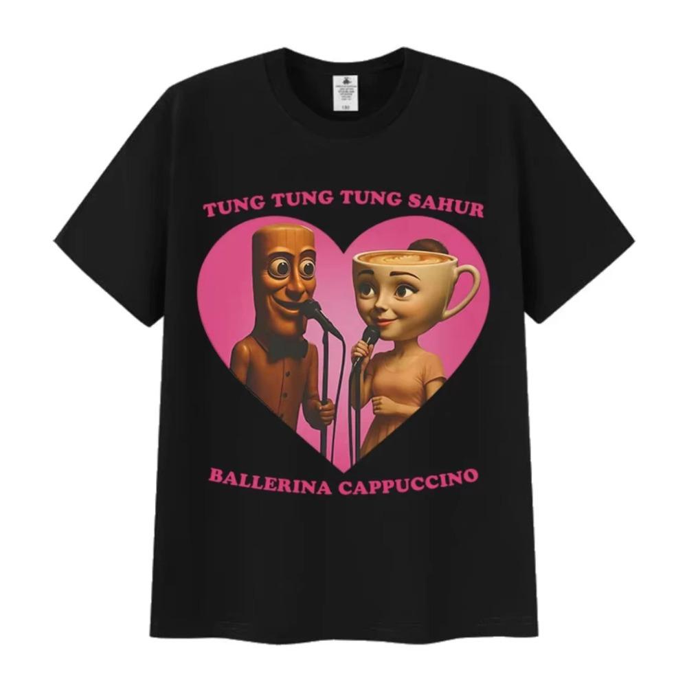 Tung Tung Sahur Ballerina Cappuccino Graphic T-shirt XXXXL
