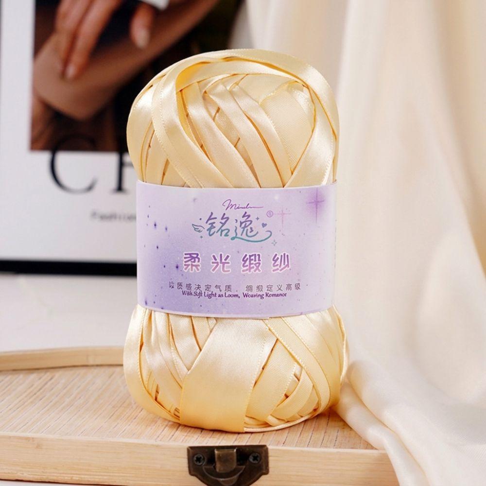 New 80g/ball Metal Yarn DIY Handmade Crochet Yarn Knitting Satin Hand-woven Wire Hand Knitting
