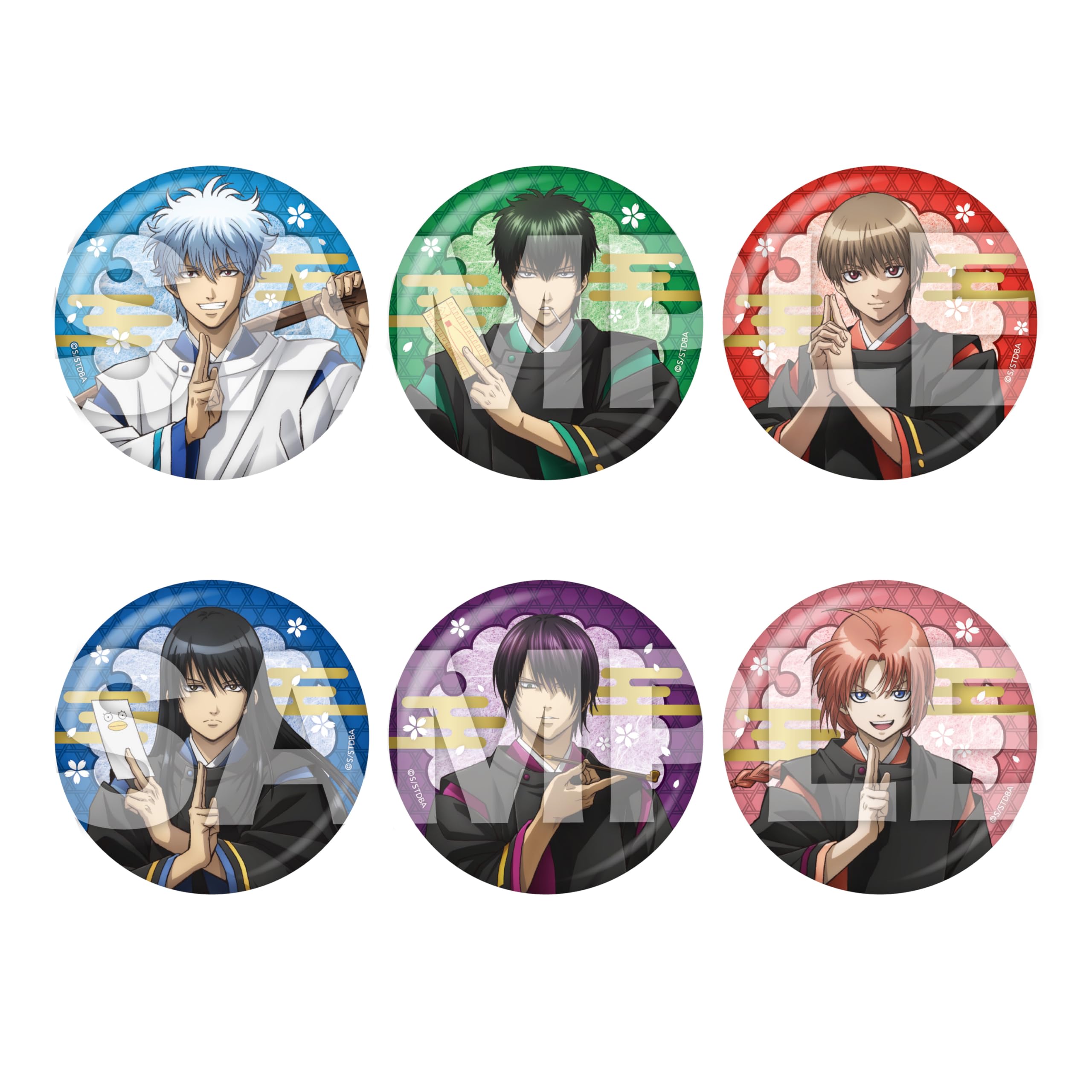 

Gintama Can Badge BOX A 6-piece box