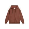 Li-Ning China Farbreihe Solider Lässiger Hoodie Langarm Reißverschluss Sweatshirt Unisex Oberteile Milchkaffee-Braun AWDT967-5