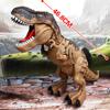 Elektryczna zabawka duży rozmiar chodzący spray składa jaja dinozaur robot ze światłem dźwięk mechaniczne dinozaury model zabawki