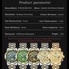 Orologio da polso da uomo di lusso con quadrante intagliata a tre indicatori, impermeabile, luminoso, con calendario, in acciaio inossidabile, fase lunare, al quarzo, adatto per l'uso quotidiano e per il lavoro
