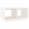 814435 vidaXL Table basse Blanc 80x50x40 cm Bois massif de pin