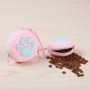 Easy To Clean Waterproof Silicone Dog Treat Pouch Paw Print Zippered Dog Treat Bag Round Training Reward Pouch Keys