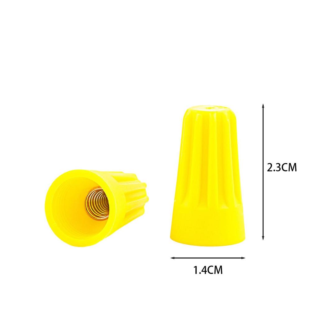 50/200x Spiral-type Wire Strapping Cap Insulated Crimp Rotating Fast Wire Connector Twist Terminal Insert Splice P1 P2 P3 P4 P6