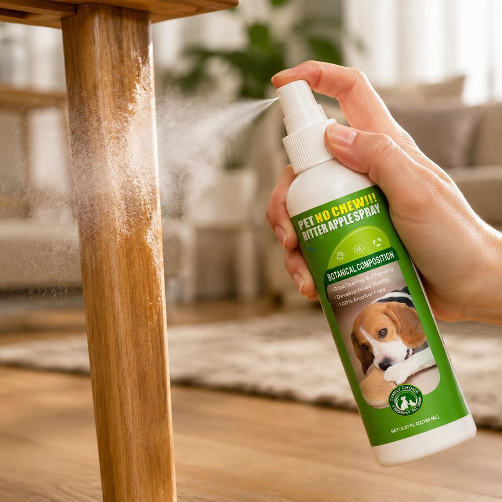 Pet No Chew Spray Bitter Apple Spray Natural Botanical Formula Deterrent for Dogs and Cats Safe To Use Indoors and Outdoors Effective Training Aid