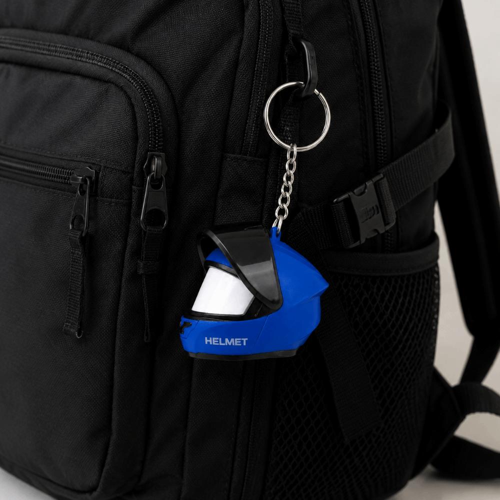 3D Helmet Keyring Light LED Creative Bag Key Pendant Party Favor