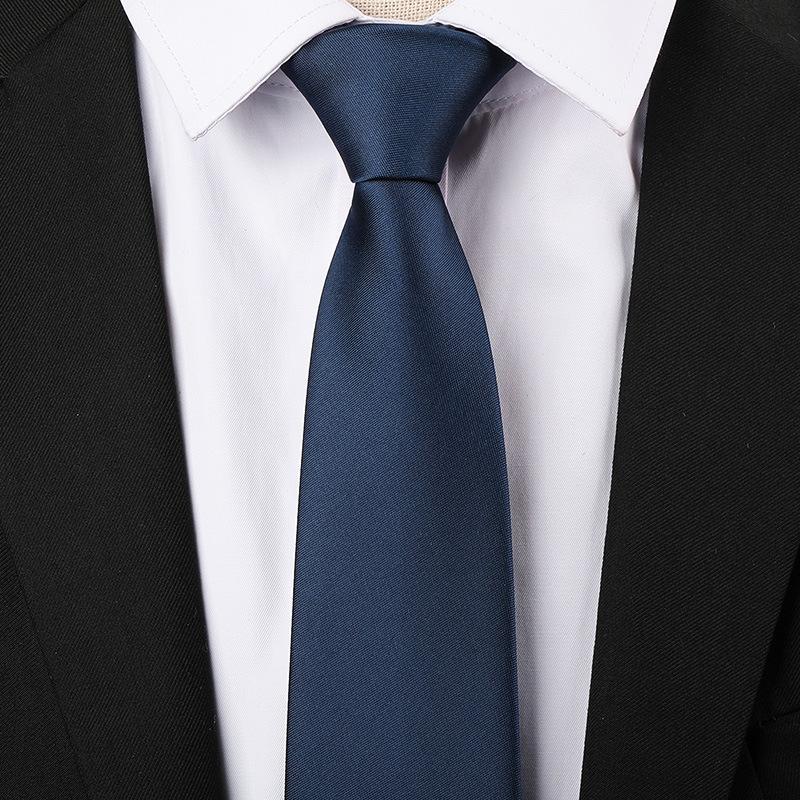 Tie Men'S Dress Business Career Wedding Groom Korean Version Zipper Hand Tie