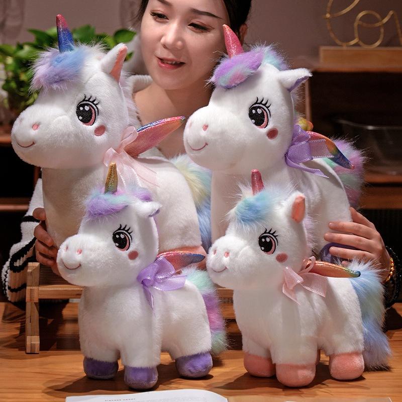 Girly Heart Pink Unicorn Doll Plush Toy Unicorn Doll Children's Soothing Ragdoll Birthday Gift