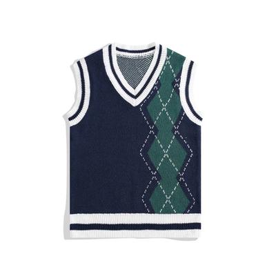 New Sleeveless Sweater Men Pullover Vest Jumpers Knitting Patterns Autumn Casual Clothing Men Top Vneck Woolen Sweater A07