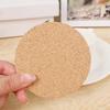 Cup Mat Natural Round Wooden Pad Durable Non-Slip Cork Coaster Tea Coffee Mug Drinks Holder for Table Decor DIY Tableware