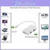 3-в-1 Адаптер Mini DP до HDMI, DVI, VGA з чіпсетом для Macbook Pro Air, Налаштування кількох моніторів