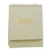 2026 Desk Calendar Retro Style Thick Paper Time Management Planner Home Office School Daily Schedule Planner