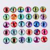 100 Stück 8-12mm Glas Runde Augen Cabochons für Halskettenanhänger Schmuckherstellungszubehör Nagelkunst Dekoration