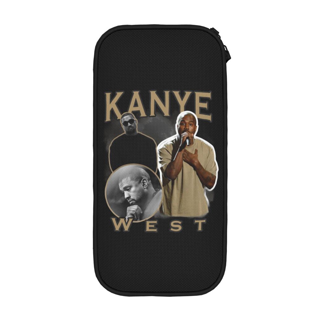 Kanye West Pencil Cases Fashion Pen Box Pencil Bags Student Big Capacity Office Gift Pencilcases