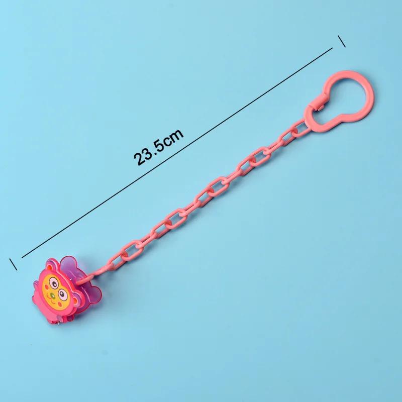 New Pacifier Leash Clip Cartoon Animals Nipple Baby Bibs Clip Pacifier Chain Holder Leash Newborn Baby Feeding Accessories