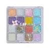 DIKALU Meerjungfrau Glitzer Lidschatten Palette - 16 Farben Super Glitzer, Perlmutt Matt, Langanhaltender Lidschatten