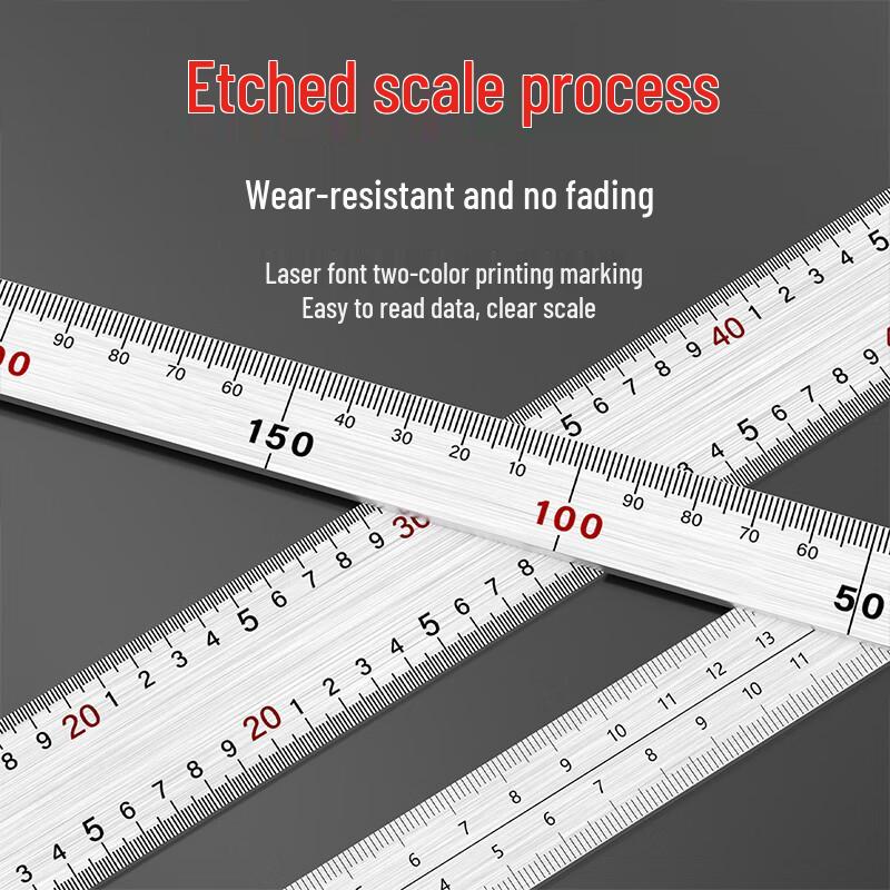 Moli Stainless Steel L-shaped Right Angle Ruler