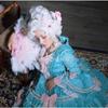 Professionelle Marie Antoinette Cosplay-Perücke, Prinzessin, mittellanges lockiges Haar, Cosplay-Perücken + Perückenkappe (Keine Kopfbedeckungen)