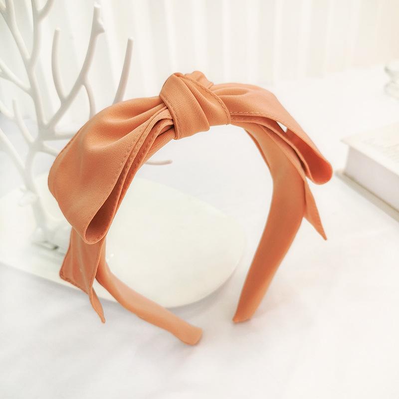 Colorful Satin Big Bow Hairbands Headbands Ornament Accessories Hair Accessories