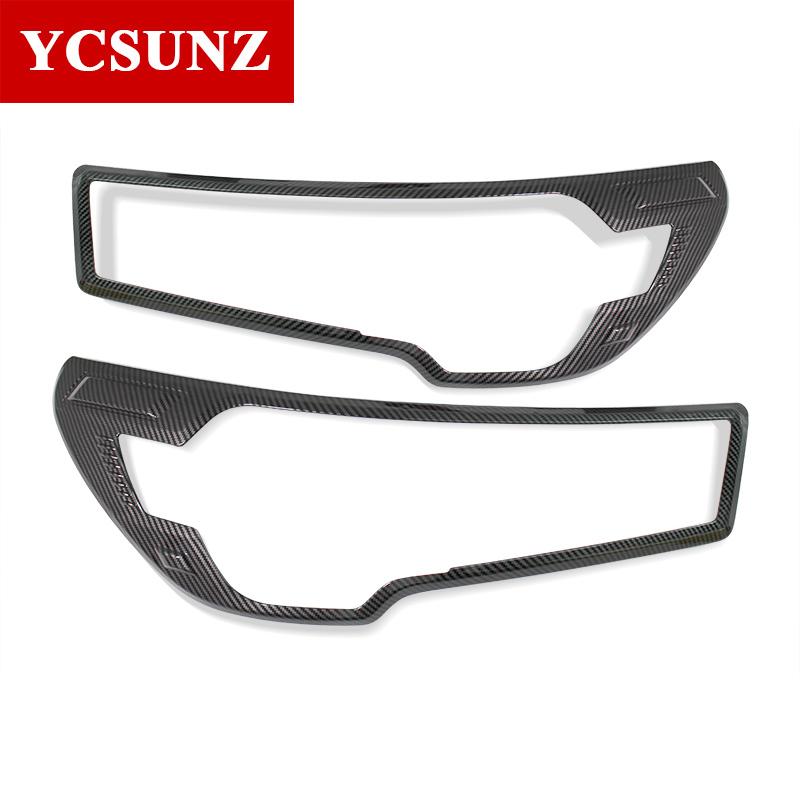 ABS Headlight Cover Car Accessories For Toyota Hilux 2021 2022 2023 4x4 Head Light Exterior Parts Double Cabin YCSUNZ