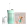 Oral Irrigator Portable Calculus Removal Water Flosser Whiten Waterproof USB Rechargeable Dental Cleaner 4 Nozzles