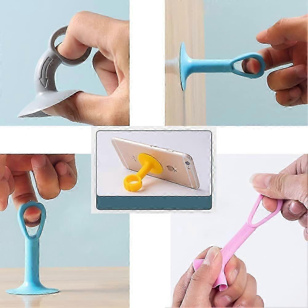 Pieces Silicone Door Handle Anti-Collision Pads To Avoid Damaging the Wall. Suction Handle Bumper Silent Silencer Suction Cup Door Stopper (7 Colors)