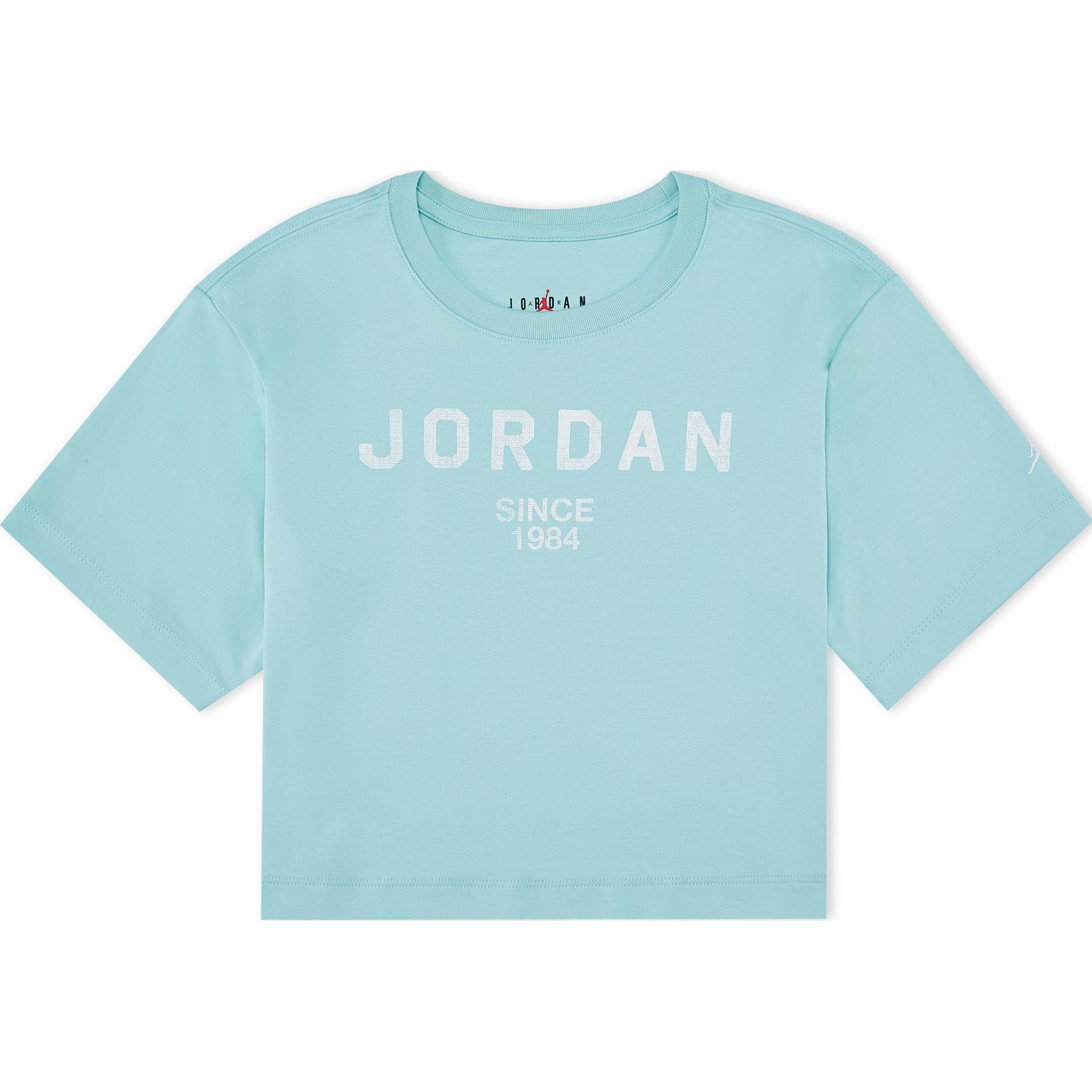 Детская футболка Jordan ESSENTIALS Светло-зеленая для возраста 3-7 лет HQ7635-382 M
