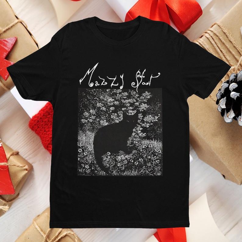 Mazzy Star Cat Shirt, 90s Alternative Rock, Hope Sandoval Tee, Mazzy Star Fan