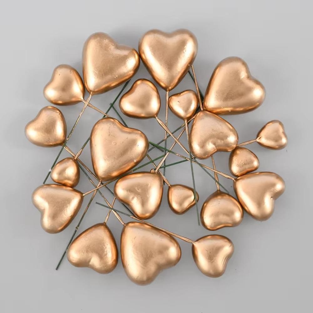 20PCS Glitter Balls Cake Topper Balls DIY Craft Glitter Cake Toppers For Wedding Celebration