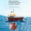 Remote Control Boat, 2.4GHZ 1:32 Waterproof Mini Tugboat with Lights, Rechargeable Electric Toy for Kids Boys Girls