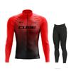 Rvouei Cube Breathable Team Long Sleeve  Bib Pants Ropa Ciclismo Bicycle Clothing MTB Bike Uniform Men Clothes 2026 Autumn Breathable Cycling Suit Set