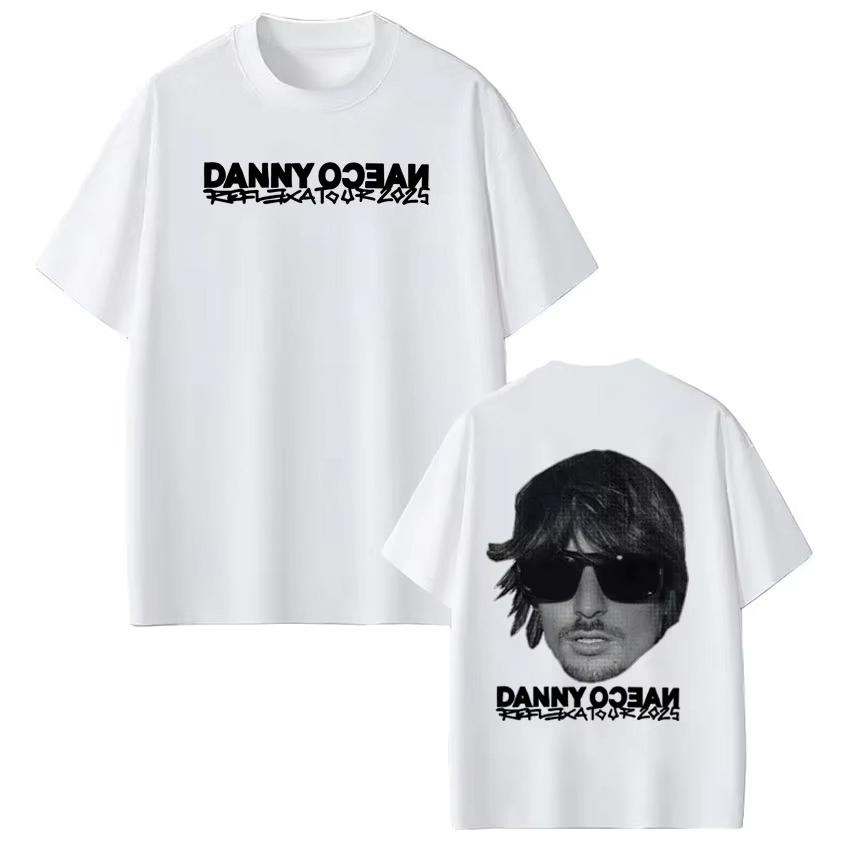 Rapper Danny Ocean Tour 2026 Vintage Graphic T Shirt Mens Women Summer Hip Hop Tshirt Cotton Casual Gothic Punk Tshirts