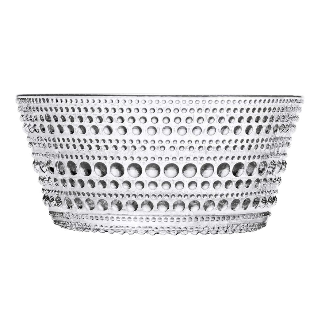 [Offiziell importiert] Iittala Kastehelmi Schalen- und Teller-Set (2-teiliges Set), 230ml, Klar, Nordischer Stil, Geschenk, Geschirr, Hochzeitsgeschenk, 1053563