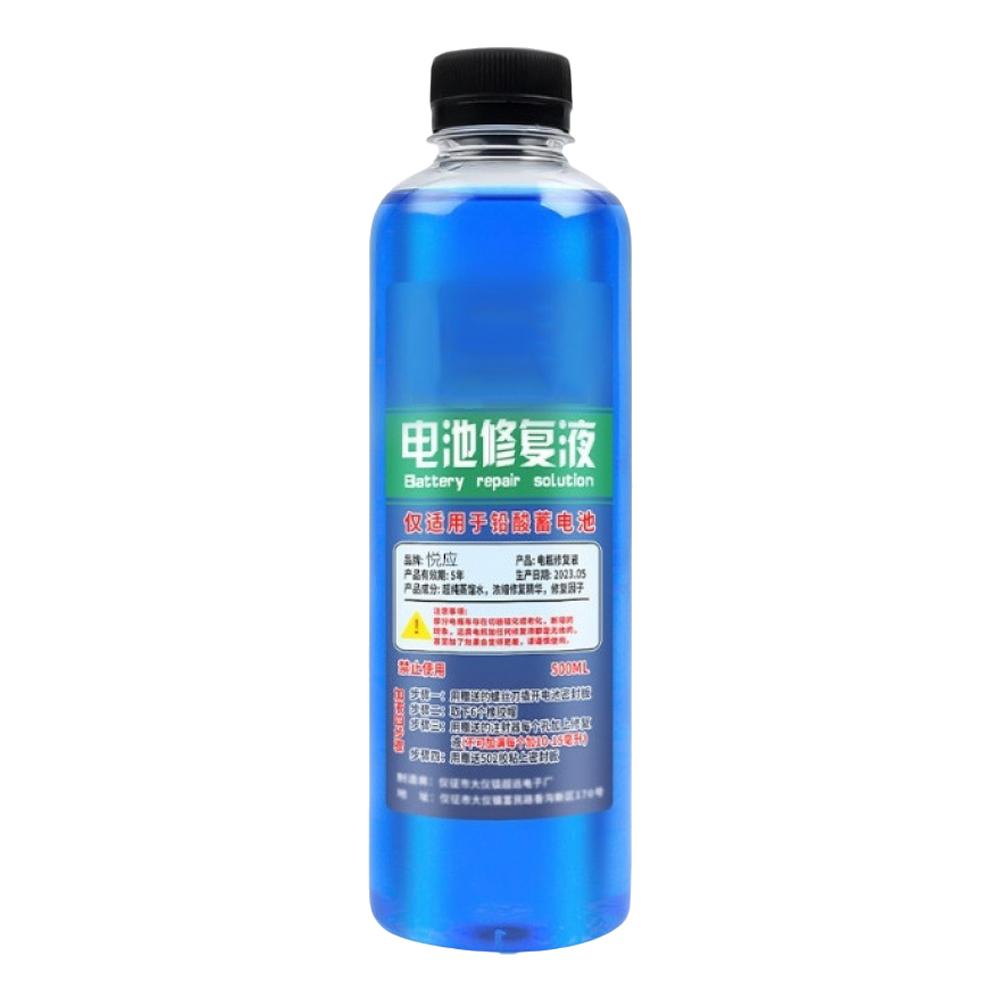 Battery Repair Liquid Solution 500ML For Lead-Acid Battery Renewal Maintenance Electrolyte Additive For Electric Vehicle