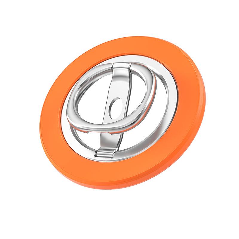 

Магнитный держатель для кольца на 360° для подставки MagSafe, магнитная ручка для iPhone 15, 14, 13, 12 Pro Max, держатель для кольца на палец, подставка оранжевый