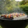Stainless Steel BBQ Kebab Rack Anti-Slip Groove Kebab Stands Barbecue Tools  Garden Party