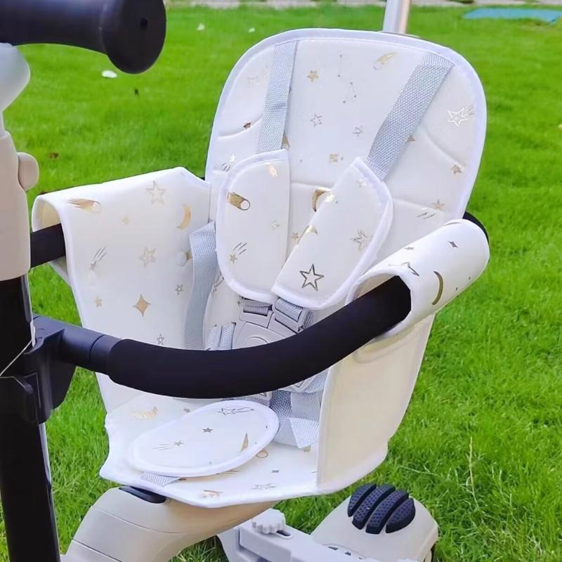 Leichte Kinderwagen-Sitzauflage für Kinder Fünf-Punkt-Sicherheitsgurt Designtes Sitzkissen für Kinderwagen und Autositz