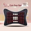 Cartoon Bear Wooden Bead Car & Office Cushion Set - 3-Piece, All-Season