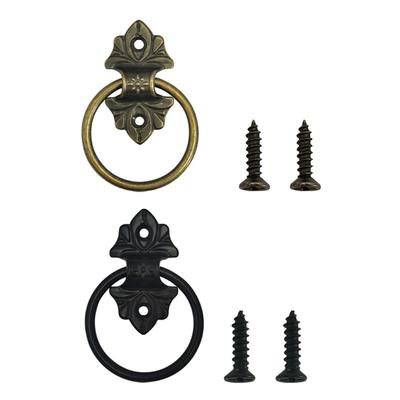 Klassische Runde Schubladengriffe Metallschrankgriff in Antikbronze-Finish Vintage Inspiriert Schubladenknöpfe für Haushalt