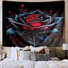 Blue Roses And Butterflies Tapestry Room Decoration Wall Hanging for Living Room Bedroom, Dormitory, Birthday and Christmas Gifts