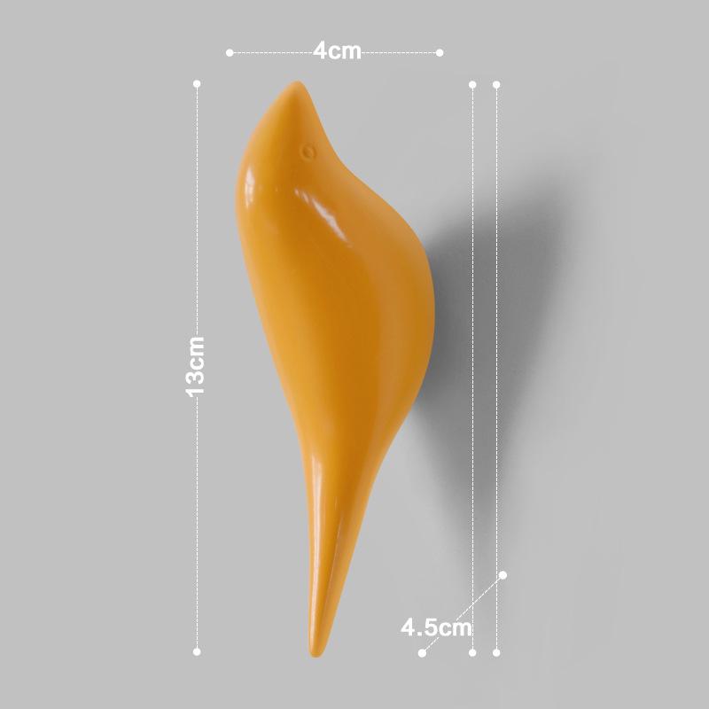 Modern Bird Decorative Wall Hooks for Coats & Hats - Indoor Simple Design