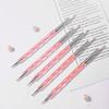 5pc Dual-end Nail Silicone Brushes Polishable Carving Drawing Paint Dot Tool Nails Arts Pen Acrylic UV Gel Extension Grids Brush