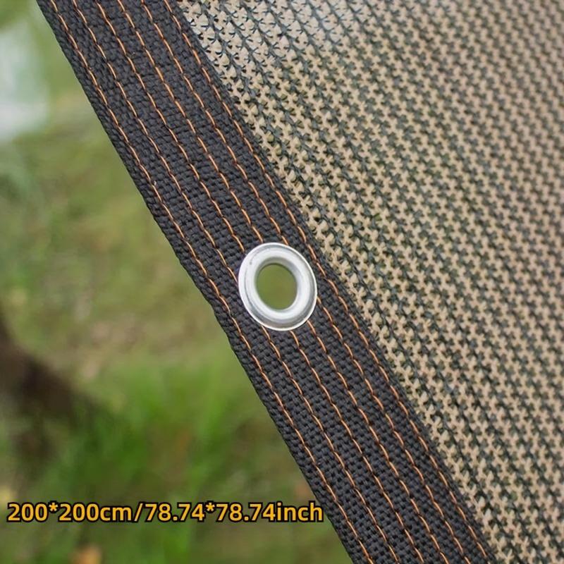 

1 шт. Затеняющая ткань 90% Кофейного цвета Затеняющая сетка Подходит для Сада Патио, Затеняющий парус для растений Теплица Открытая беседка Затеняющая ткань для газона Подходит 200.0 * 200.0 cm