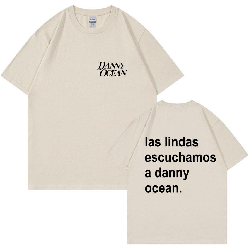 

Rapper Danny Ocean Reflexa Letter Print 2025 Harajuku Hiphop Tshirt Round Neck Y2K Tshirt Suitable for Both Men and Women M