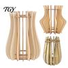 DIY Floral Arrangement Holder Wooden Puzzle Flower Vase, Display Stand for Placing Flowers & Eco Friendly Wood Decor Artificial Flowers, Suitable