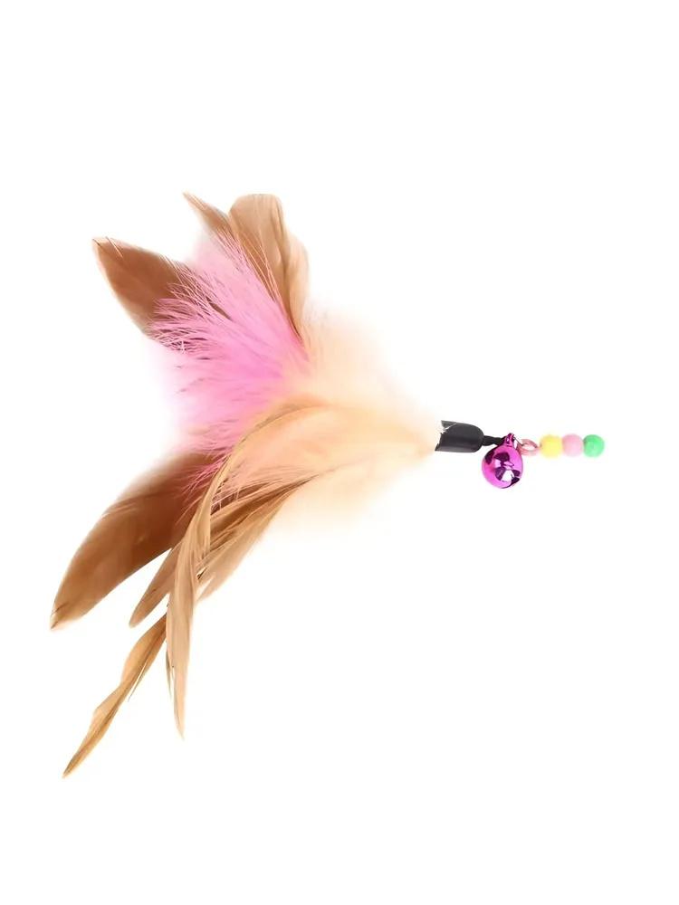 Pet Toys,pet Teasing Sticks, Wire Feather Pet Teasing Sticks